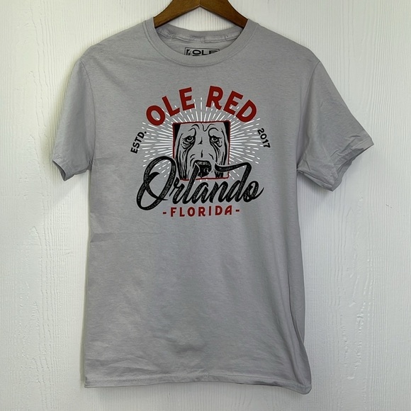 Ole Red - Ole Red Orlando Florida Graphic Light Grey Short Sleeve Shirt Small - Picture 6 of 8